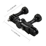 PULUZ CNC 알루미늄 볼 조인트 마운트 2개의 긴 나사 포함 GoPro, Insta360, DJI 및 기타 액션 카메라용, CN 재고