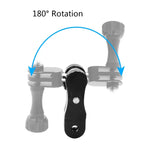 PULUZ CNC 알루미늄 볼 조인트 마운트 2개의 긴 나사 포함 GoPro, Insta360, DJI 및 기타 액션 카메라용, CN 재고