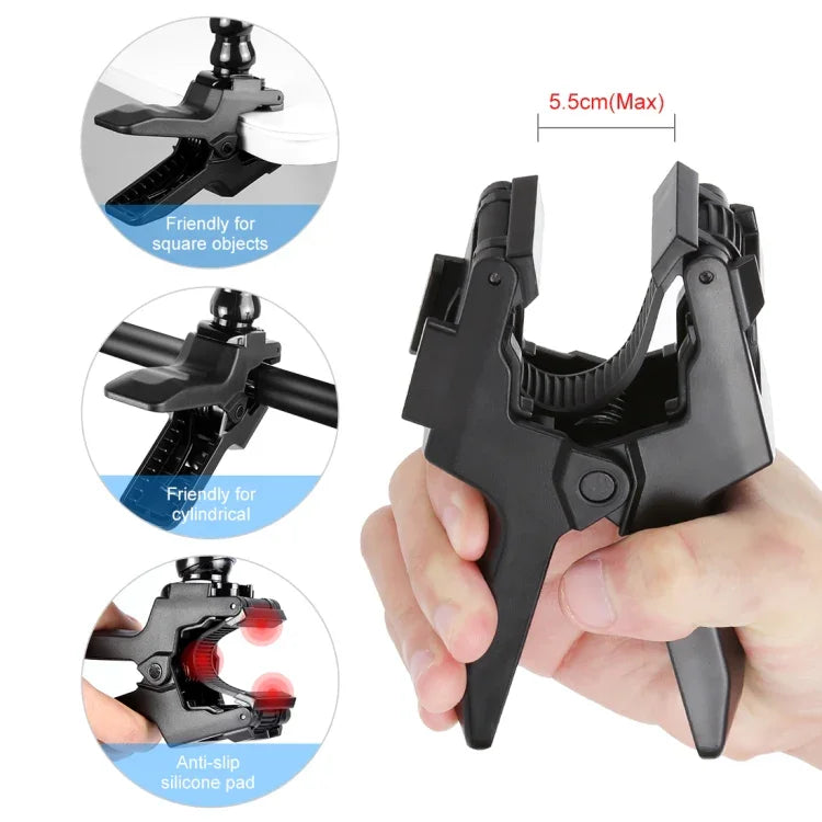 PULUZ GoPro, Insta360, DJI 및 기타 액션 카메라용 액션 스포츠 카메라 조스 플렉스 클램프 마운트, 조스 마운트