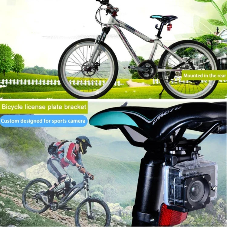PULUZ 알루미늄 합금 자전거 안장 쿠션 마운트, GoPro, Insta360, DJI 및 기타 액션 카메라용, 안장 마운트