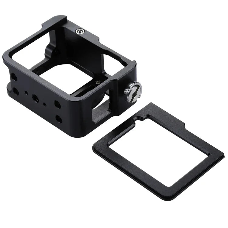 PULUZ 하우징 쉘 CNC 알루미늄 합금 보호 케이지, 보험 프레임 및 52mm UV 렌즈 포함, GoPro HERO(2018) /7 블랙 /6 /5용, HERO6 /5 풀 프레임용, HERO5 풀 프레임용