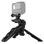 PULUZ 그립 접이식 삼각대 마운트, 어댑터 및 나사 포함, GoPro, Insta360, DJI 및 기타 액션 카메라용, 최대 적재 하중: 2kg