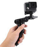 PULUZ 그립 접이식 삼각대 마운트, 어댑터 및 나사 포함, GoPro, Insta360, DJI 및 기타 액션 카메라용, 최대 적재 하중: 2kg