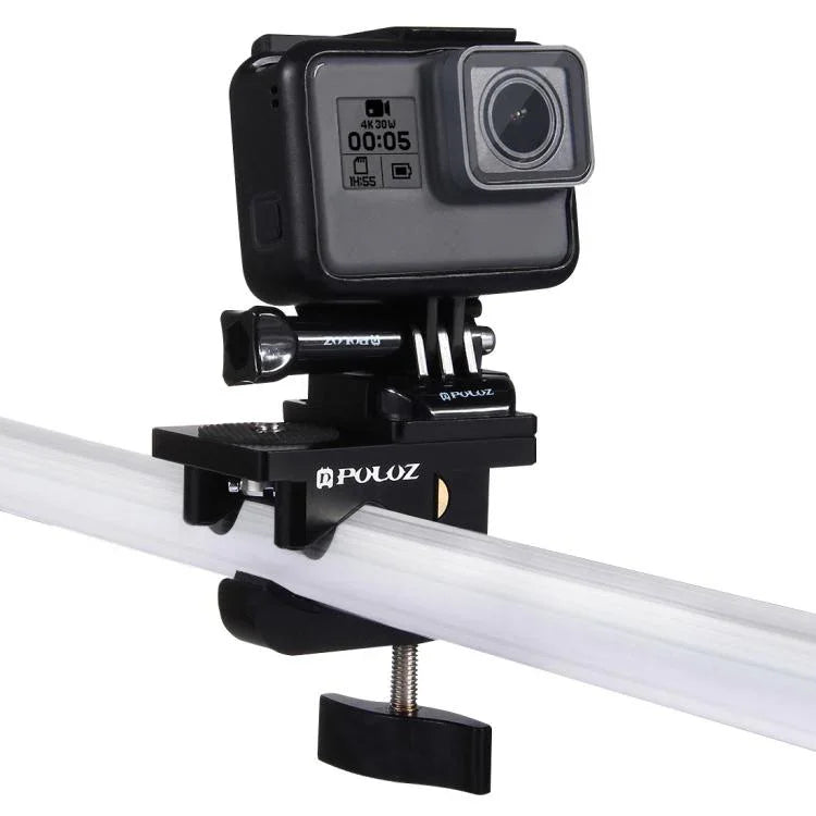 PULUZ 알루미늄 합금 마운트, 범용 고정 클램프, GoPro, Insta360, DJI 및 기타 액션 카메라용, 고정 클램프 마운트