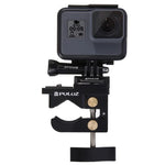 PULUZ 알루미늄 합금 마운트, 범용 고정 클램프, GoPro, Insta360, DJI 및 기타 액션 카메라용, 고정 클램프 마운트