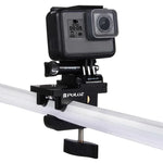 PULUZ 알루미늄 합금 마운트, 범용 고정 클램프, GoPro, Insta360, DJI 및 기타 액션 카메라용, 고정 클램프 마운트
