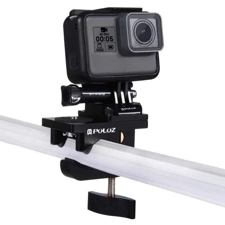 PULUZ 알루미늄 합금 마운트, 범용 고정 클램프, GoPro, Insta360, DJI 및 기타 액션 카메라용, 고정 클램프 마운트