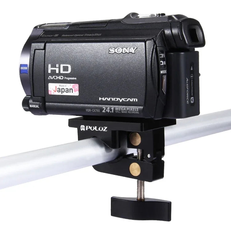 PULUZ 알루미늄 합금 마운트, 범용 고정 클램프, GoPro, Insta360, DJI 및 기타 액션 카메라용, 고정 클램프 마운트