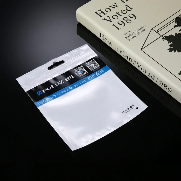 10개입 PULUZ 16cm x 13cm 행홀 클리어 프론트 화이트 펄 쥬얼리 지퍼락 포장 봉투(사이즈: M), 사이즈: M