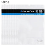10개 PULUZ 25.8cm x 18cm 행홀 클리어 전면 화이트 펄 쥬얼리 지퍼락 포장 봉투 (사이즈: L), 사이즈: L
