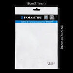 10개 PULUZ 25.8cm x 18cm 행홀 클리어 전면 화이트 펄 쥬얼리 지퍼락 포장 봉투 (사이즈: L), 사이즈: L