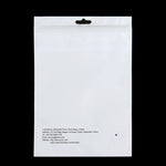 10개 PULUZ 25.8cm x 18cm 행홀 클리어 전면 화이트 펄 쥬얼리 지퍼락 포장 봉투 (사이즈: L), 사이즈: L