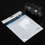 10개 PULUZ 25.8cm x 18cm 행홀 클리어 전면 화이트 펄 쥬얼리 지퍼락 포장 봉투 (사이즈: L), 사이즈: L