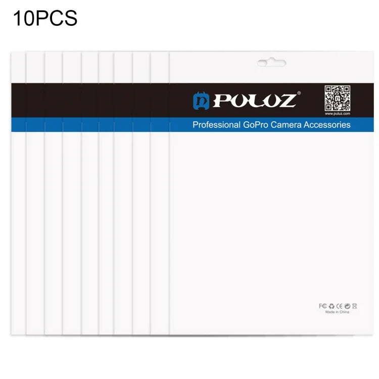 10개 PULUZ 33cm x 23.5cm 행홀 클리어 전면 화이트 펄 쥬얼리 지퍼락 포장 봉투(사이즈: XL), 사이즈: XL