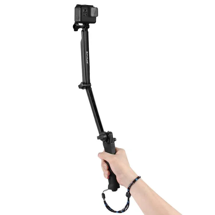 PULUZ 3방향 그립 접이식 삼각대 셀카봉 익스텐션 모노포드 GoPro, Insta360 ONE R, DJI Osmo Action 및 기타 액션 카메라용, 길이: 20-58cm, 길이: 20-58cm