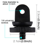 PULUZ 미니 사이즈 1/4인치 나사 삼각대 마운트 어댑터 GoPro, Insta360, DJI 및 기타 액션 카메라용, 3.9mm 직경 나사 구멍, 2.2cm 직경, 2.2cm 삼각대 마운트 어댑터