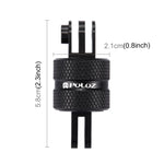 PULUZ 360도 회전 CNC 스위블 피벗 익스텐션 암 삼각대 마운트 GoPro, Insta360, DJI 및 기타 액션 카메라용, 익스텐션 어댑터