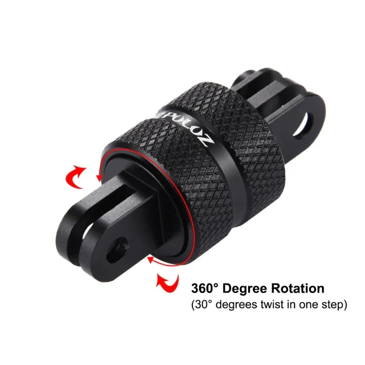 PULUZ 360도 회전 CNC 스위블 피벗 익스텐션 암 삼각대 마운트 GoPro, Insta360, DJI 및 기타 액션 카메라용, 익스텐션 어댑터