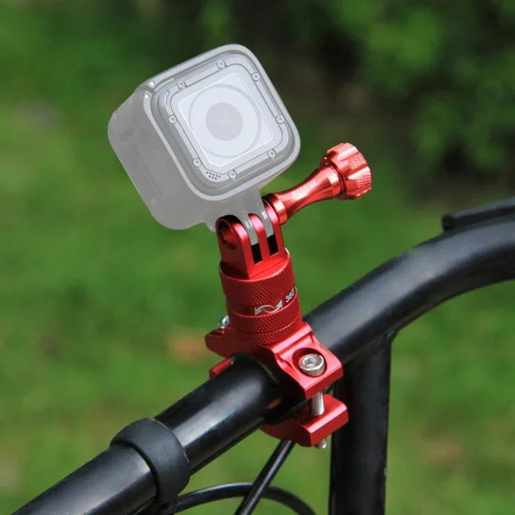 PULUZ 360도 회전 자전거 알루미늄 핸들바 어댑터 마운트 나사 포함 GoPro, Insta360, DJI 및 기타 액션 카메라용, 중국 재고 (레드), 중국 재고 (블루), 핸들바 어댑터 마운트 1