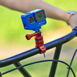 PULUZ 360도 회전 자전거 알루미늄 핸들바 어댑터 마운트 나사 포함 GoPro, Insta360, DJI 및 기타 액션 카메라용, 중국 재고 (레드), 중국 재고 (블루), 핸들바 어댑터 마운트 1
