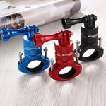 PULUZ 360도 회전 자전거 알루미늄 핸들바 어댑터 마운트 나사 포함 GoPro, Insta360, DJI 및 기타 액션 카메라용, 중국 재고 (레드), 중국 재고 (블루), 핸들바 어댑터 마운트 1