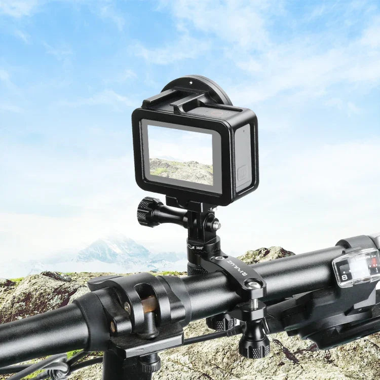 PULUZ 360도 회전 자전거 알루미늄 핸들바 어댑터 마운트 나사 포함 GoPro, Insta360, DJI 및 기타 액션 카메라용, 핸들바 어댑터 마운트 2