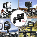 PULUZ 360도 회전 자전거 알루미늄 핸들바 어댑터 마운트 나사 포함 GoPro, Insta360, DJI 및 기타 액션 카메라용, 핸들바 어댑터 마운트 2