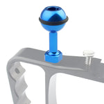PULUZ 1/4 inch Screw Aluminum Ball Adapter Mount for GoPro, Insta360, DJI and Other Action Cameras, Diameter: 2.5cm, 1/4 inch Screw(Black), 1/4 inch Screw(Blue)
