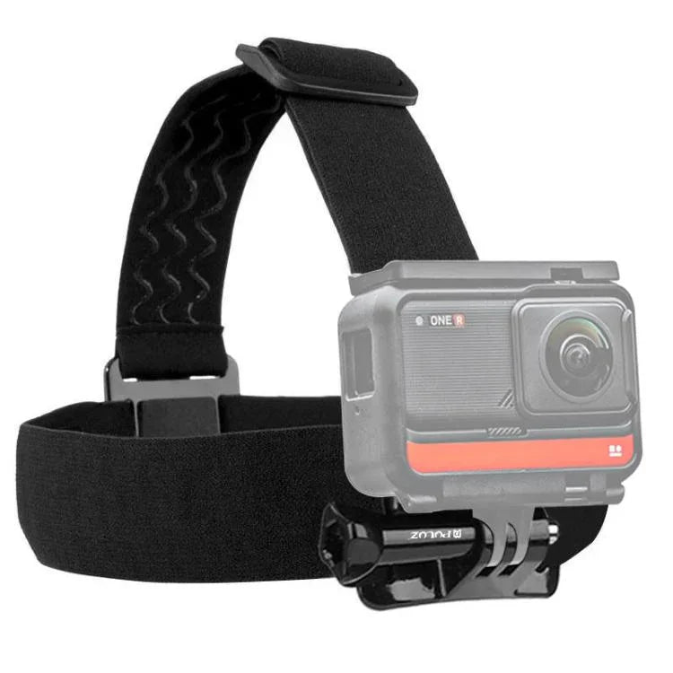 PULUZ GoPro, Insta360 ONE R, DJI Osmo Action 및 기타 액션 카메라용 신축성 있는 마운트 벨트 조절 가능한 헤드 스트랩, 헤드 스트랩