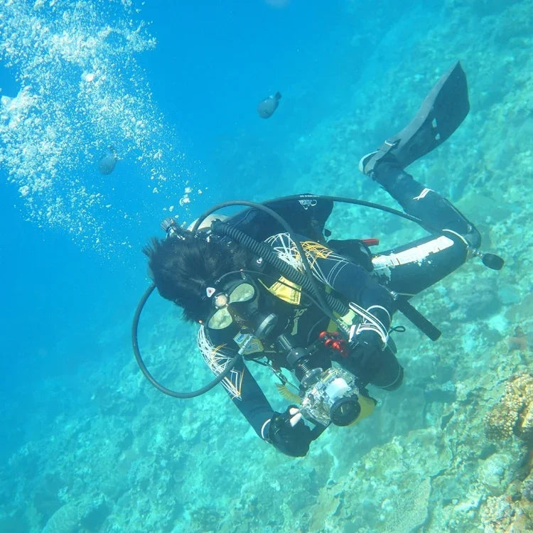 PULUZ GoPro, Insta360, DJI 및 기타 액션 카메라용 조절 가능한 다이빙 듀얼 핸드헬드 CNC 알루미늄 램프 암 홀더, 듀얼 핸드헬드 암 홀더