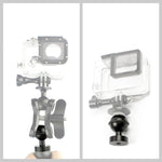 PULUZ CNC 알루미늄 볼 헤드 어댑터 마운트 for GoPro, Insta360, DJI 및 기타 액션 카메라, 직경: 2.5cm, CNC 알루미늄 (블랙)