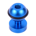 PULUZ CNC 알루미늄 볼 헤드 어댑터 마운트 for GoPro, Insta360, DJI 및 기타 액션 카메라, 직경: 2.5cm, CNC 알루미늄 (블랙)