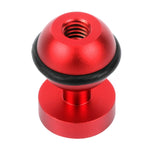 PULUZ CNC 알루미늄 볼 헤드 어댑터 마운트 for GoPro, Insta360, DJI 및 기타 액션 카메라, 직경: 2.5cm, CNC 알루미늄 (블랙)