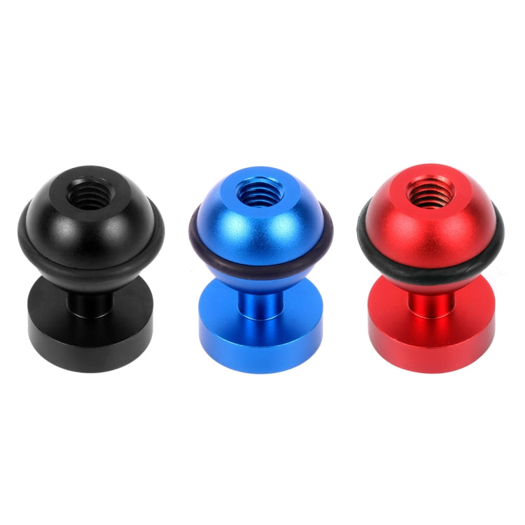 PULUZ CNC 알루미늄 볼 헤드 어댑터 마운트 for GoPro, Insta360, DJI 및 기타 액션 카메라, 직경: 2.5cm, CNC 알루미늄 (블랙)