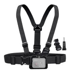 PULUZ GoPro, Insta360, DJI 및 기타 액션 카메라용 조절식 바디 마운트 벨트 가슴 스트랩 J 후크 마운트 및 긴 나사 포함, 가슴 스트랩
