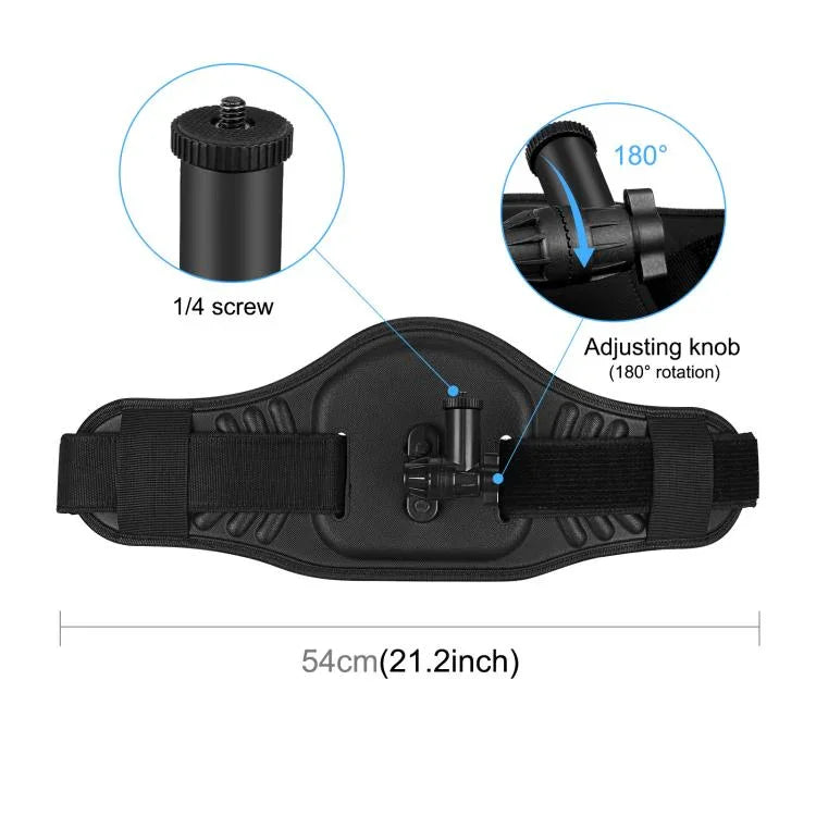 PULUZ 허리 벨트 마운트 스트랩 for GoPro, Insta360, DJI 및 기타 액션 카메라, 허리 벨트