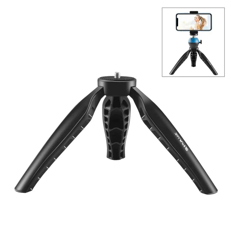 PULUZ 심플 미니 ABS 데스크탑 삼각대 마운트 1/4인치 나사 DSLR 및 디지털 카메라용, 작업 높이: 9cm, ABS 삼각대