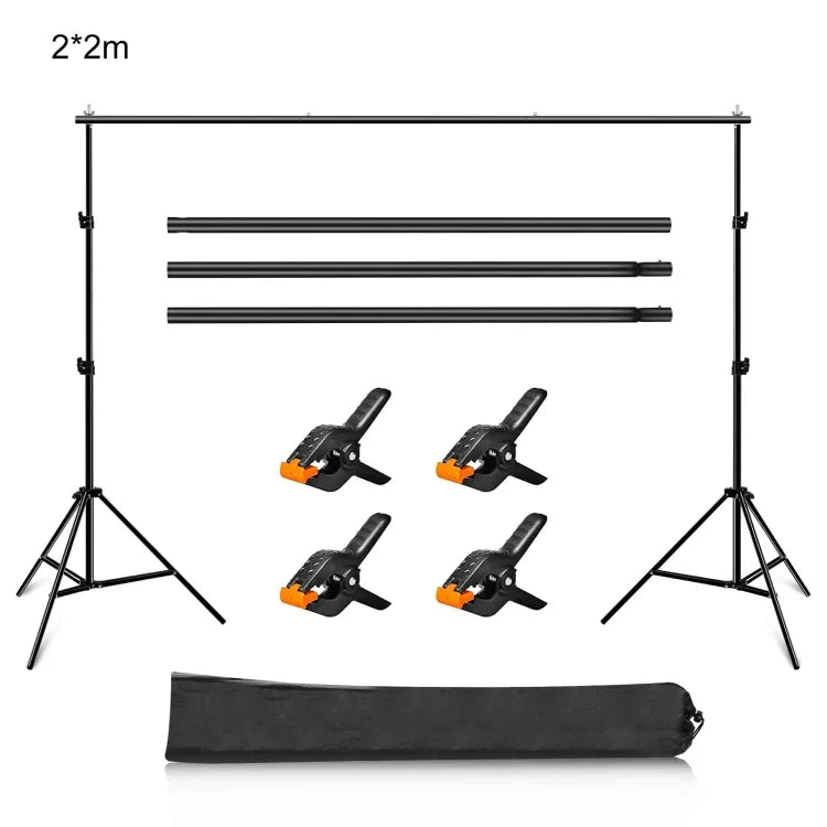 2 x 2m 사진 스튜디오 배경 지지대 백드롭 크로스바 브래킷, 2 x 2m