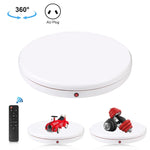 PULUZ 45cm 원격 제어 속도 조절 회전 턴테이블 디스플레이 스탠드, 화이트, 최대 하중 100kg, 45cm 최대 하중 100kg 화이트 AU 플러그, 45cm 최대 하중 100kg 화이트 EU 플러그, 45cm 최대 하중 100kg 화이트 UK 플러그, 45cm 최대 하중 100kg 화이트 US 플러그
