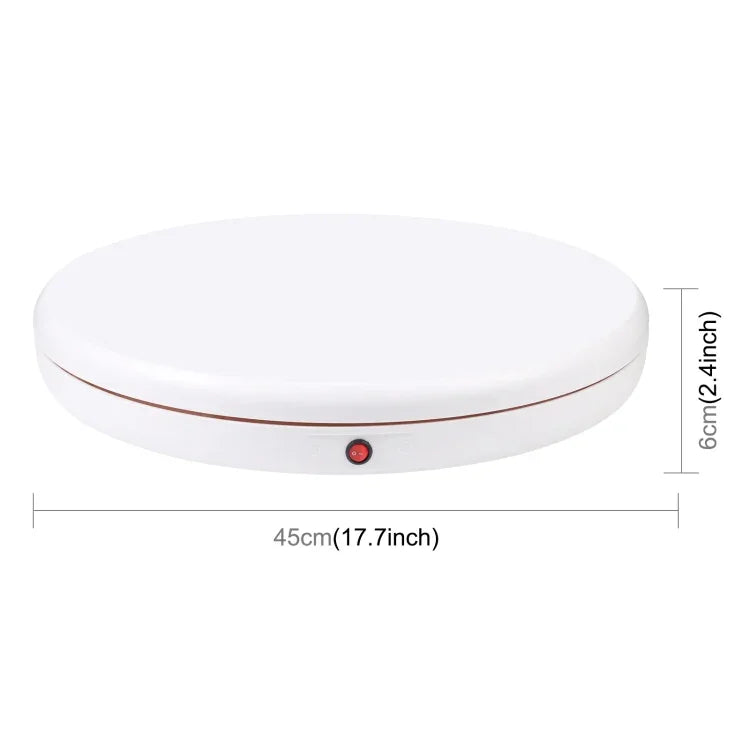 PULUZ 45cm 원격 제어 속도 조절 회전 턴테이블 디스플레이 스탠드, 화이트, 최대 하중 100kg, 45cm 최대 하중 100kg 화이트 AU 플러그, 45cm 최대 하중 100kg 화이트 EU 플러그, 45cm 최대 하중 100kg 화이트 UK 플러그, 45cm 최대 하중 100kg 화이트 US 플러그