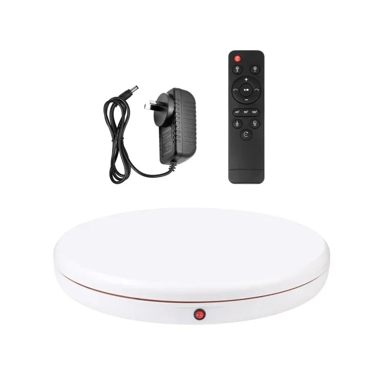 PULUZ 45cm 원격 제어 속도 조절 회전 턴테이블 디스플레이 스탠드, 화이트, 최대 하중 100kg, 45cm 최대 하중 100kg 화이트 AU 플러그, 45cm 최대 하중 100kg 화이트 EU 플러그, 45cm 최대 하중 100kg 화이트 UK 플러그, 45cm 최대 하중 100kg 화이트 US 플러그