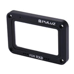 PULUZ 알루미늄 합금 플레임 + 강화 유리 렌즈 프로텍터 for Sony RX0 / RX0 II, 나사 및 드라이버 포함, 전면 플레임 레드
