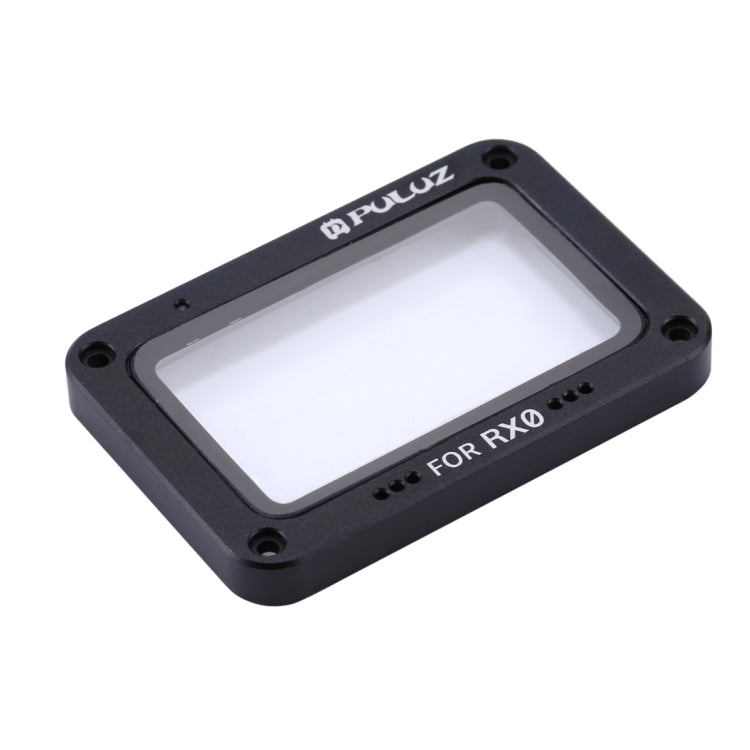 PULUZ 알루미늄 합금 플레임 + 강화 유리 렌즈 프로텍터 for Sony RX0 / RX0 II, 나사 및 드라이버 포함, 전면 플레임 레드