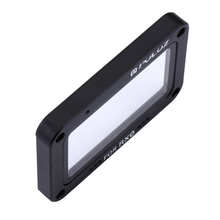 PULUZ 알루미늄 합금 플레임 + 강화 유리 렌즈 프로텍터 for Sony RX0 / RX0 II, 나사 및 드라이버 포함, 전면 플레임 레드
