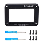 PULUZ 알루미늄 합금 플레임 + 강화 유리 렌즈 프로텍터 for Sony RX0 / RX0 II, 나사 및 드라이버 포함, 전면 플레임 레드