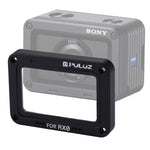 PULUZ 알루미늄 합금 플레임 + 강화 유리 렌즈 프로텍터 for Sony RX0 / RX0 II, 나사 및 드라이버 포함, 전면 플레임 레드