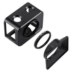 PULUZ Sony RX0용 알루미늄 합금 보호 케이지 + 37mm UV 필터 렌즈 + 렌즈 선쉐이드, 나사 및 드라이버 포함, 케이지 블랙, 케이지 골드, 케이지 블루, 케이지 레드, 케이지 실버