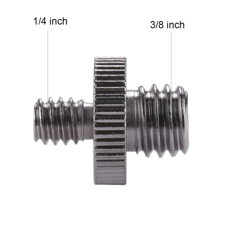PULUZ 1/4인치 수나사 to 3/8인치 수나사 어댑터 나사, 1/4 수나사 to 3/8 수나사