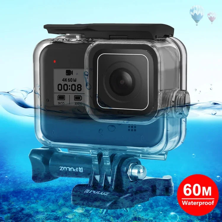 PULUZ 60m 수중 다이빙 케이스 방수 카메라 하우징 GoPro HERO8 블랙용, GoPro HERO8 블랙용