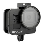 PULUZ CNC 알루미늄 합금 보호 케이지 보험 프레임 및 52mm UV 렌즈 포함 GoPro HERO8 블랙용 하우징 쉘, 프레임 포함 HERO8 블랙용